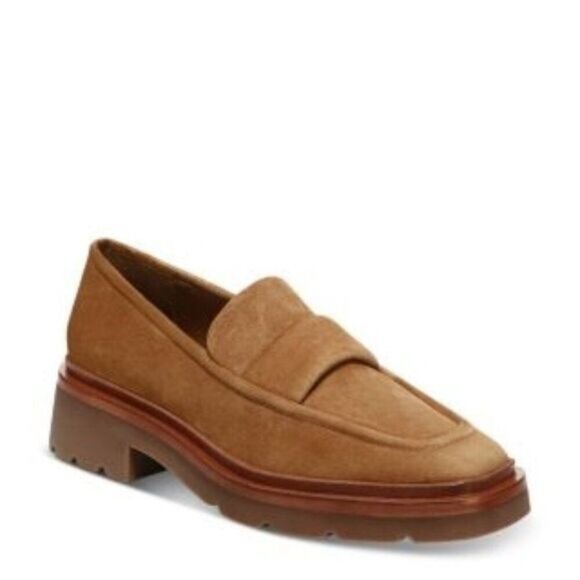 Vince Robin Light Fawn Brown Suede Leather 9.5 NWT - Picture 1 of 2